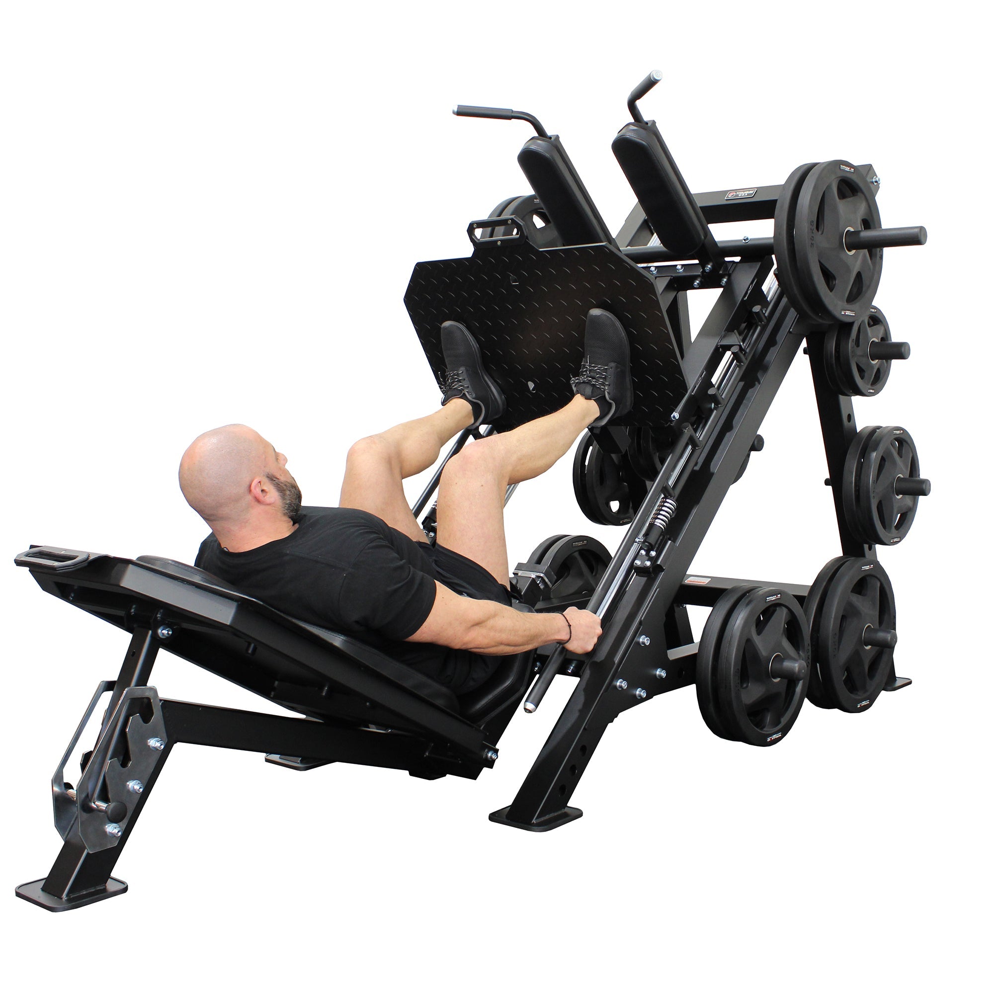 Leg press and hack squat combo sale