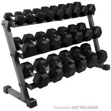 3 Tier Hex Dumbbell Rack - Manic Fitness