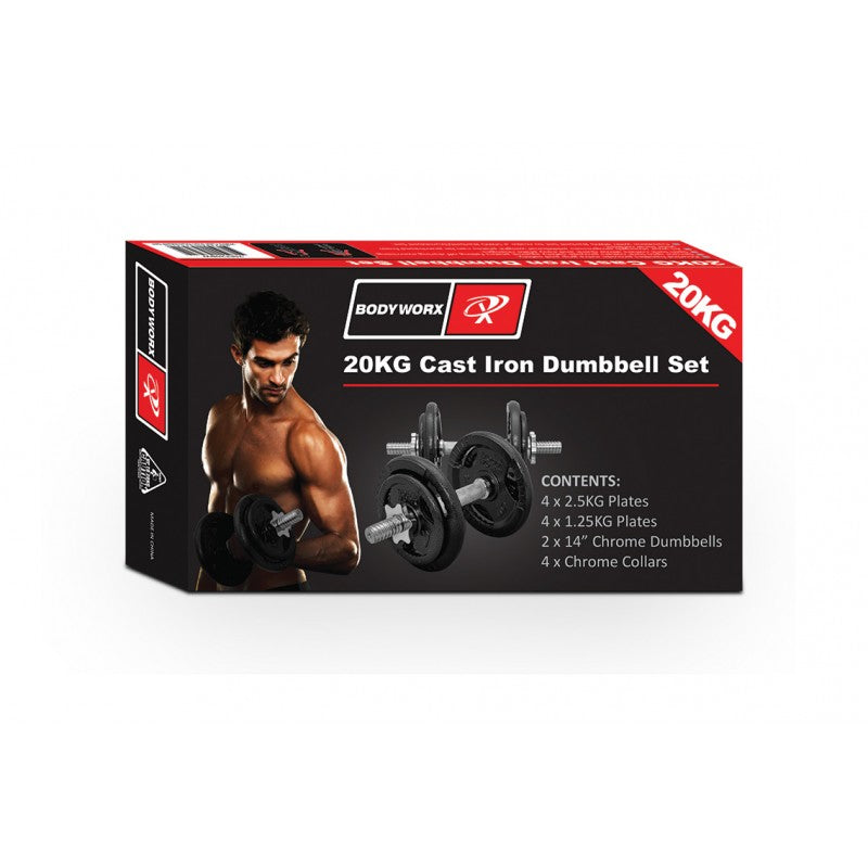 Bodyworx 20kg Dumbbell Kit - Manic Fitness